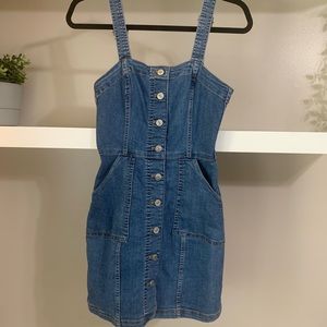 H&M Button Denim Dress